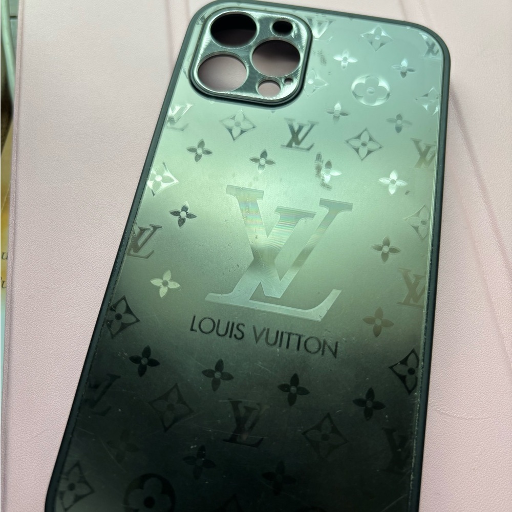 Louis Vuitton Black iPhone Case with Iconic Monogram for iPhone 12 Pro
